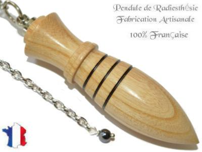 Pendule Amon Création en Bois de Frêne Pièce Unique N°AMOFR-11