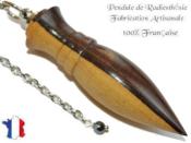 Pendule Amon Création en Bois de Violette avec Aubier Pièce Unique N°AMVAUB-13