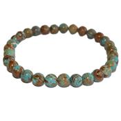 Bracelet en Pierre Boule de Chrysocolle 6 mm