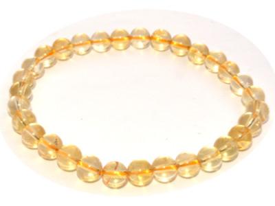 Bracelet en Pierres Boules de Citrine 6mm