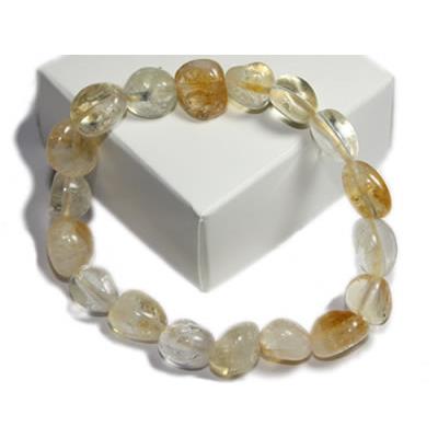 Citrine Bracelet en Pierres Roulées