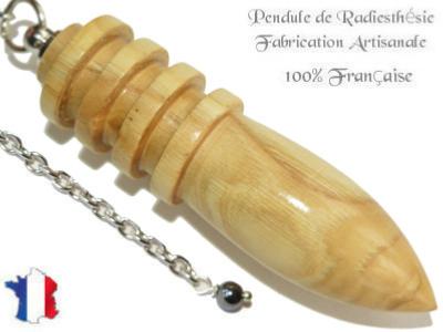 Pendule Divinatoire Djed en Bois de châtaignier Pièce Unique N° DJCHAT-4