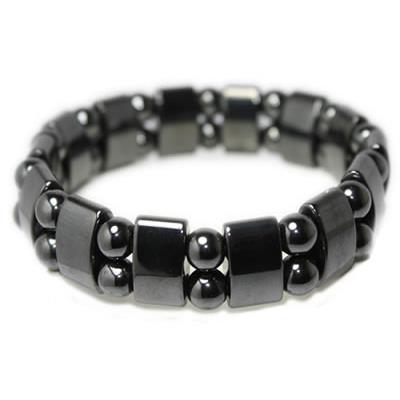 Bracelet Hématite Magnétique Plaquettes et Boules