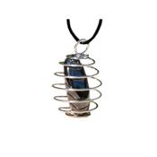 Hématite Pendentif Cage Pierre Roulée