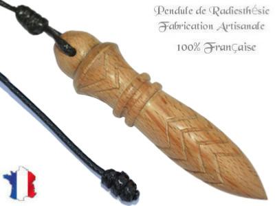Pendule de Thot Plombé en Bois de Hêtre Pièce Unique N°THOHETPL-41