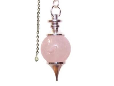 Pendule Séphoroton en Quartz Rose