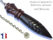 Pendule de Thot Plombé en Bois d'ébène et Bois de Violette Pièce Unique N°THOVIOEBPL-1