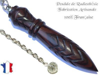 Pendule de Thot Plombé en Bois de Violette Pièce Unique N°THOVIOPL-88