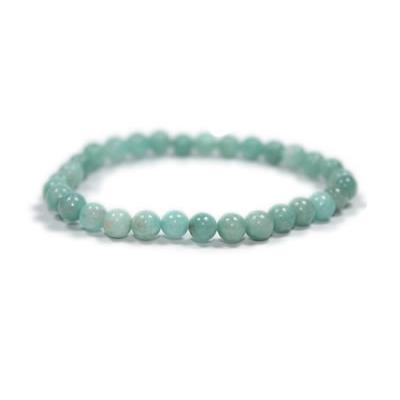 Bracelet en Pierres Boules d'Amazonite (8 mm)