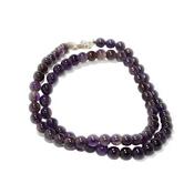 Collier en Pierres Boules d'Amethyste 8 mm