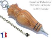 Pendule Amon Création en Bois d'Olivier Pièce Unique N°AMOL-56