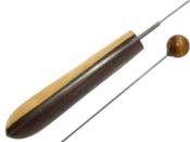 Pendule Bio Sensor en Bois de Violette avec Aubier Boule en Pierre d'Oeil de tigre Modèle unique N°BAGVIAUB-2