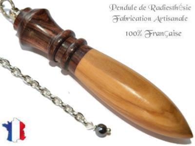 Pendule Egyptien en Bois de Violette et Bois d'Olivier Pièce Unique N°EGVIOL-2