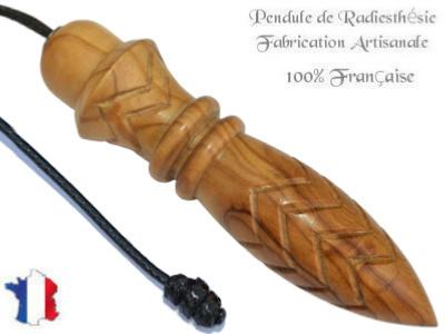 Pendule Egyptien Thot Plombé en Bois d'Olivier Pièce Unique N°THOOLPLPTCF-192