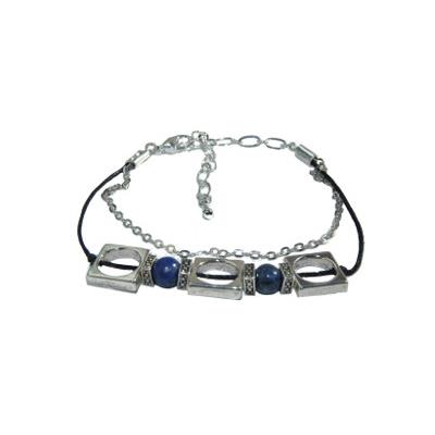 Bracelet Création en Pierres Boules de Sodalite (6 mm) Collection Enrica