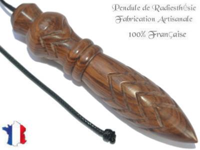 Pendule Egyptien Thot Plombé en Bois d'Abricotier Gravé Modèle Unique N°THOABRIPL-4