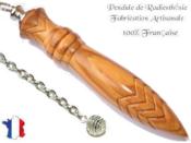 Pendule Egyptien Thot Plomb en Bois d'Olivier Grav Modle Unique NTHOOLPL-162