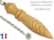 Pendule de Thot Plombé et Gravé en Bois de Tilleul Pièce Unique N°THOTILPL-8