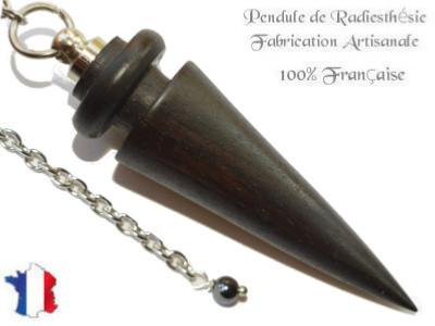 Pendule Triak en Bois d'Ebène de Macassar Pièce Unique N°TREBMA-2