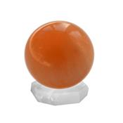 Boule en sélénite Orange 4 cm
