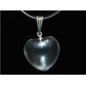 Pendentif Coeur en Cristal de Roche 1,8 cm