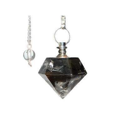 Orgonite Pendule Diamant et Cristaux d'Obsidienne Oeil Céleste