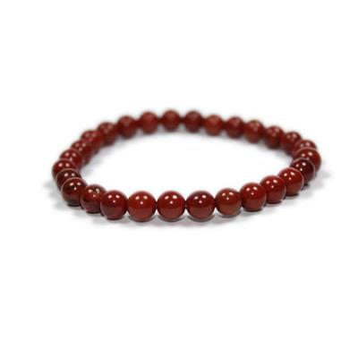 Bracelet en Pierres Boules de Jaspe Rouge (8 mm)