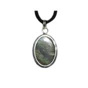 Labradorite Pendentif Cabochon Pierre Ovale 18x13 mm et argent 925