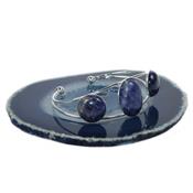 Bracelet en Sodalite Cabochons Rond et Ovale