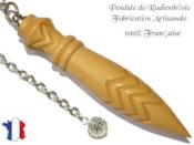 Pendule Egyptien Thot Plomb en Bois de Buis Grav Pice Unique NTHOBUPL-38
