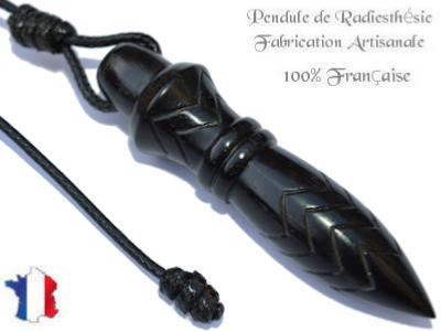 Pendule de Thot Plombé en Bois d'Ebène du Gabon Pièce Unique N°THOEBPLPTT- 231