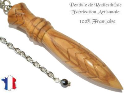 Pendule Egyptien Thot en Bois d'Olivier Gravé Pièce Unique N°THOOL-202