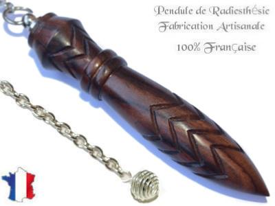 Pendule de Thot Plombé en Bois de Violette Pièce Unique N°THOVIOPL-89