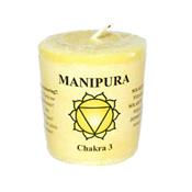 Bougie Chakra Plexus Solaire (3) Manipura Aux Huiles Essentielles