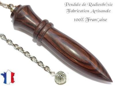 Pendule Egyptien Plombé en Bois de Violette Pièce Unique N°EGYVLPL-8