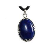 Lapis Lazuli Pendentif Cabochon Pierre Ovale 18X13 mm et argent 925