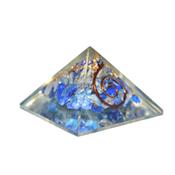 Orgonite Pyramide de 3 cm Pierre de Lapis Lazuli et Spirale de Cuivre