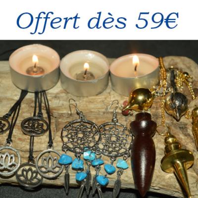  Un Pendentif + 1 Paire de Boucles +1 Pendule Offert Dès 59 Euros d'achat Valable du 1 au 11 Février 2026 (22h00) Modèles Selon Disponibilité