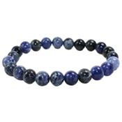 Bracelet en Pierres Boules de Sodalite (8 mm)