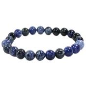 Bracelet en Pierres Boules de Sodalite (8 mm)