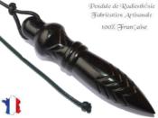 Pendule de Thot Plomb en Bois d'Ebne du Gabon Pice Unique NTHOEBPLPTT- 190