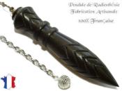 Pendule de Thot Plomb� en Bois d'Eb�ne du Gabon Pi�ce Unique N�THOEBPLPT- 240