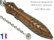 Pendule Egyptien Thot Plombé en Bois de Noyer Gravé Pièce Unique N°THONOYPL-20