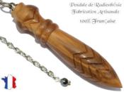 Pendule Egyptien Thot en Bois d'Olivier Grav Pice Unique NTHOOLPT-195