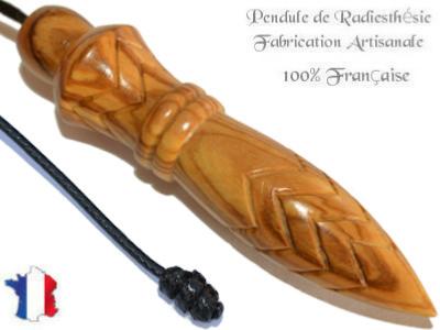 Pendule Egyptien Thot Plombé en Bois d'Olivier Gravé Modèle Unique N°THOOLPLC-183