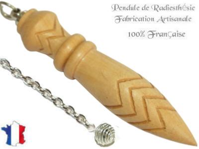 Pendule de Thot Plombé et Gravé en Bois de Tilleul Pièce Unique N°THOTILPL-8