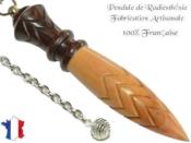 Pendule de Thot Plombé en Bois d'Olivier et Bois de Violette Pièce Unique N°THOOLVIOPL-12