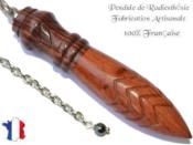 Pendule Egyptien Thot en Bois de Violette et Bois de Rose Gravé Pièce Unique N°THOTVIOROS-1