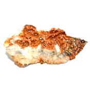 Vanadinite sur Baryte Pierre Unique de Collection N° 1VSP6