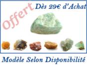 Une Pierre Brute Taille Cristaux Environ de 2 à 2.5 cm Offerte dès 19 Euros d'achat Valable du 21 au 31 Juillet 2025 (22h00) Modèle Selon Disponibilité